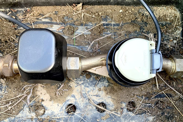 開発中のスマートバルブ。水道事業の効率化に向けて実用化が期待されている